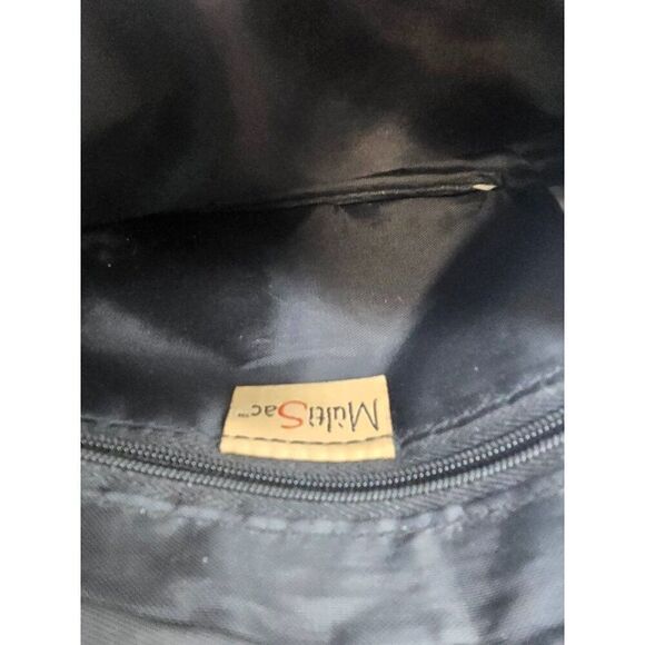 Multi Sac Black Textured Crossbody Bag With Adjustable Strap - Picture 4 of 7